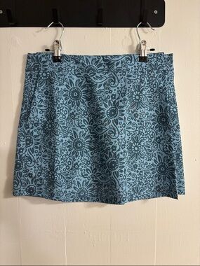 Ripskirt Hawaii Tuscan Blue Floral Print Women’s Skirt Cruise Beach